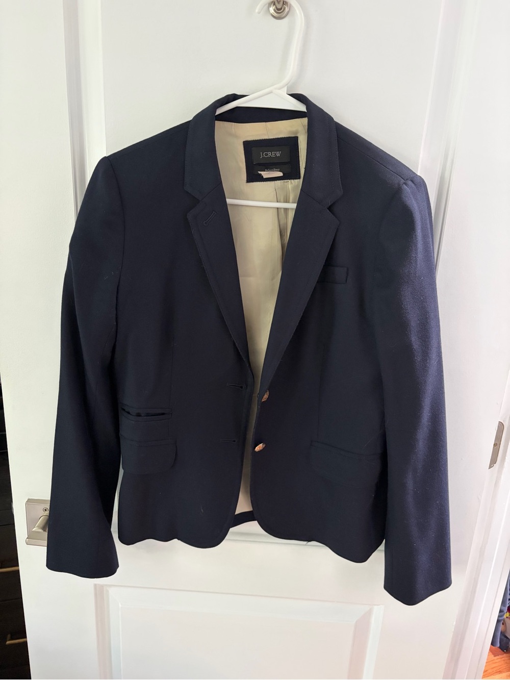 J. Crew Women's Dark Navy Schoolboy Blazer